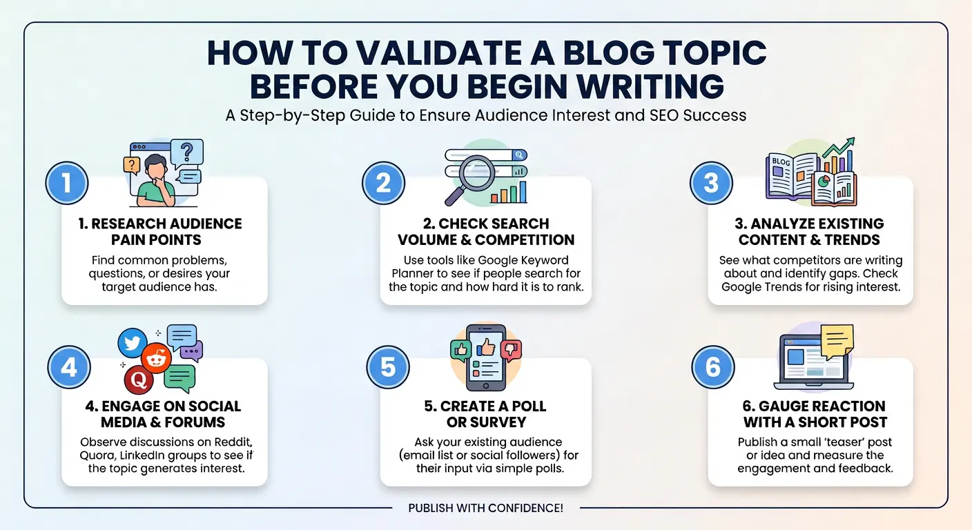 Validate a Blog Topic Before You Begin Writing